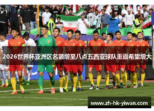 2026世界杯亚洲区名额增至八点五西亚球队重返希望增大
